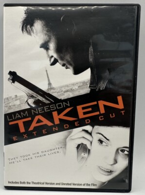 Taken DVD Widescreen Theatrical & Unrated Extended Cut Liam Neeson 2009