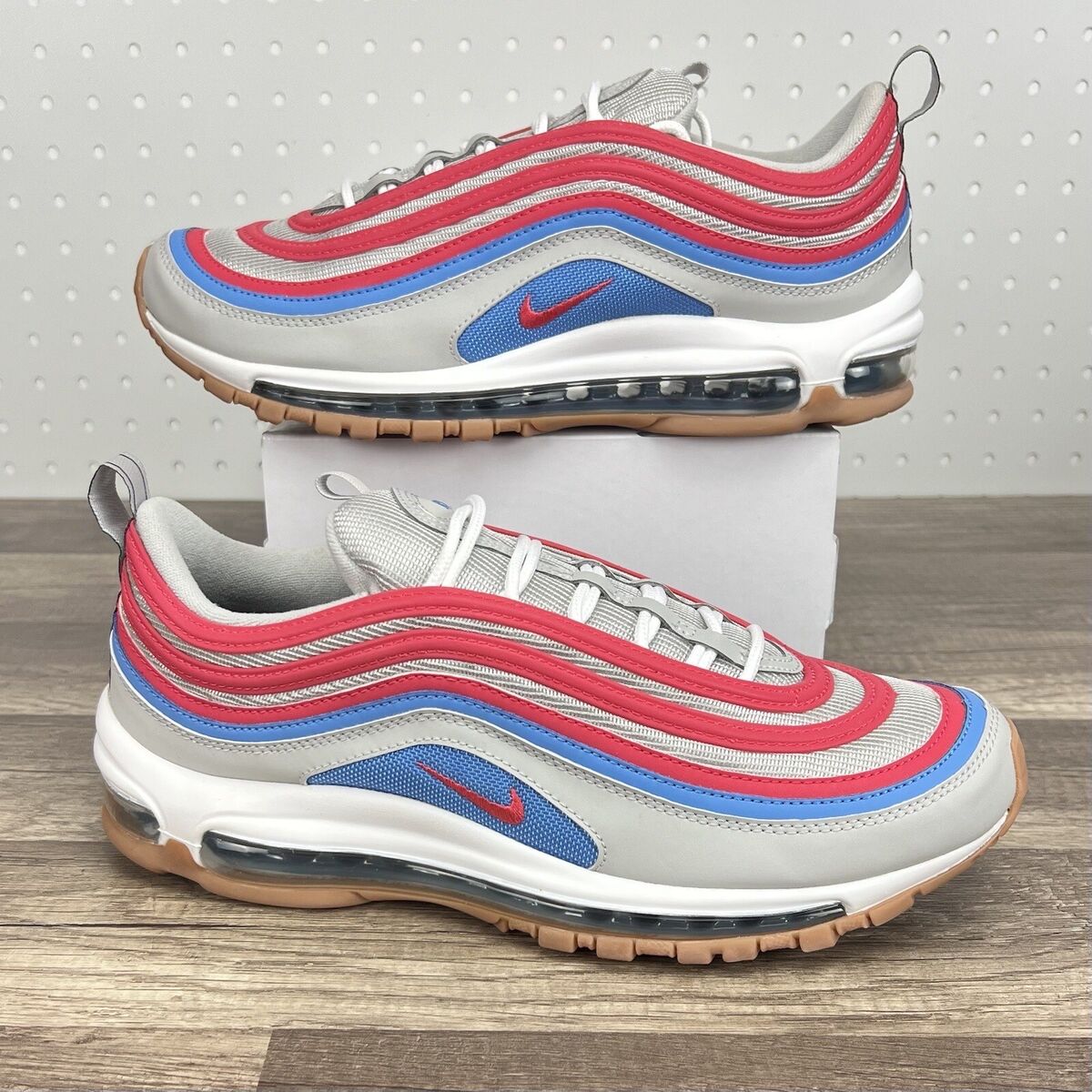 Nike Air Max 97 ID By You Bubble Gum Pink Blue Sneakers Mens Size 12