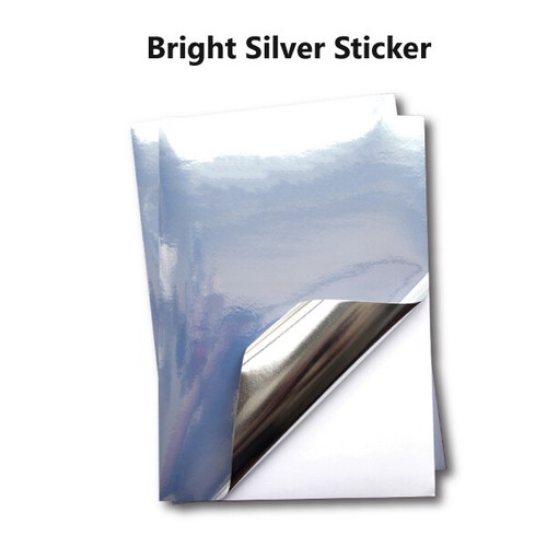 100pcs A4 Glossy Gold / Silver Self Adhesive Sticker Paper Sheet Label Laser - Picture 13 of 14