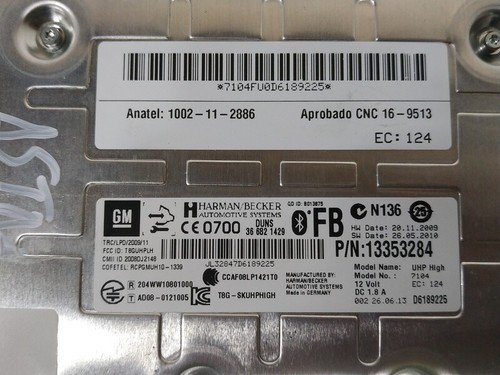 13353284 elektronikmodul für OPEL ASTRA J BERLINA 5P LIM. COSMO 2009 437898