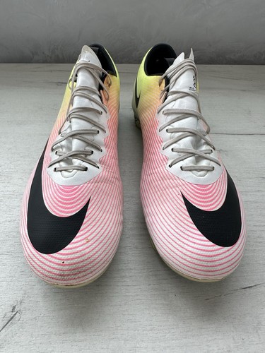 Nike Mercurial Vapor X FG ACC White Pink Football Cleats Boors Elite Soccer - Picture 3 of 15