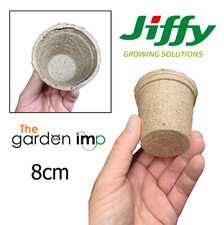 Jiffy Peat Pots Original 8cm Biodegradable Eco Round Grow Plant Pot Hydroponics 