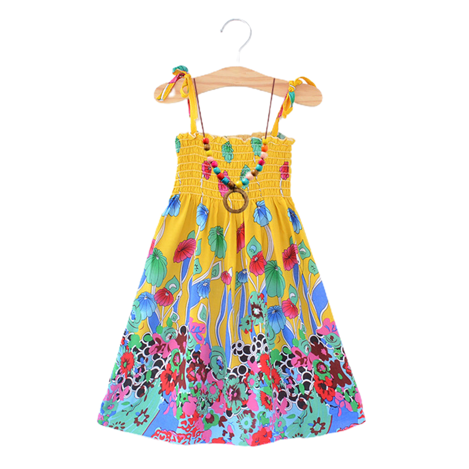 sling-dress-sleeveless-loose-children-rainbow-printing-dress-kids-ebay