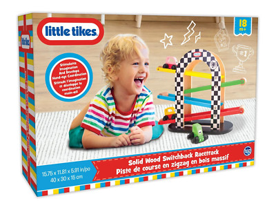 Little Tikes - Solid Wood Switchback Racetrack Kids Play Toy 18 Months New