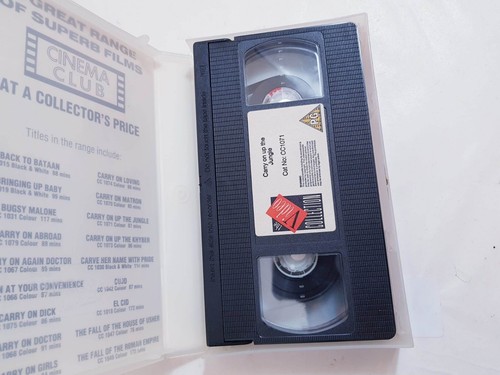 CARRY ON UP THE JUNGLE 1970 FILM SIDNEY JAMES CINEMA CLUB VHS VIDEO TAPE UK PAL - Picture 12 of 12