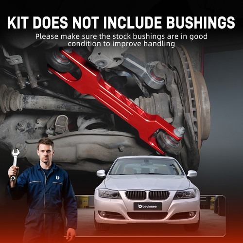 BEVINSEE Rear Trailing Arm Left + Right For BMW E82 E88 E90 E91 E92 33322406291 - Picture 6 of 11