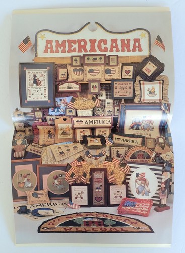 Alma Lynne Designs Counted Cross Stitch Booklet Star Spangled Country ALX-66 NOS - Picture 5 of 9