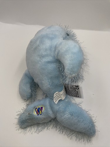 Granz Webkinz bolsa de frijoles ballena azul felpa HM356 sin código 9" envío rápido - Imagen 2 de 8