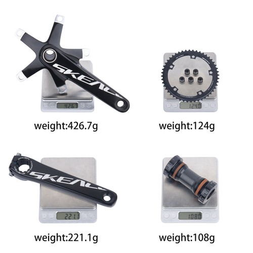 48T 49T Kurbelgarnitur Fixed Gear Fahrradkurbel 165mm Hollowtech Fahrrad Kettenrad BB - Bild 9 von 23