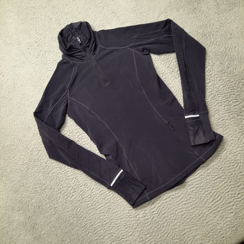 Pullover Lululemon Face The Frost 1/2 Cremallera Mujer 2 Tech Polar Púrpura Reflectante - Imagen 10 de 10