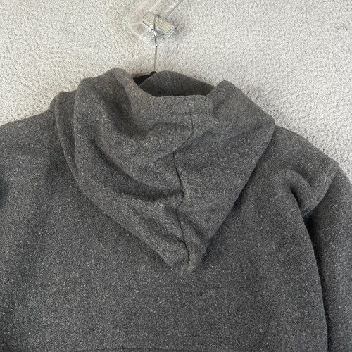 Vintage Earth Ragz Hoodie Herren Large grau Pferd Stickerei Full Up Pullover Sweatshirt - Bild 12 von 22