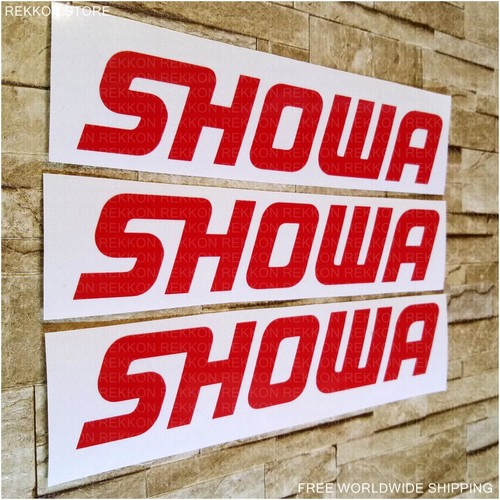 x3 SHOWA Die Cut High Cast Vinyl Decals Stickers Self Adhesive Emblems Logos Kit - Imagen 2 de 2