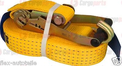 9,5+0,5m Cargoparts Spanngurt Zurrgurt Ratschengurt LKW PKW 4000daN 10 Meter