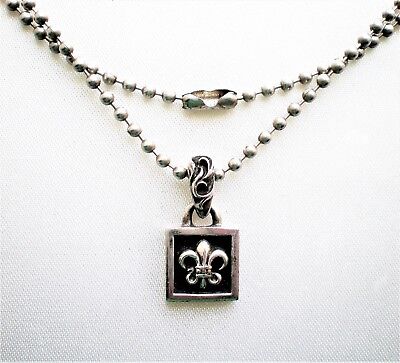 1998 Designer Chrome Hearts Sterling Silver Fleur De Lis 1998 Designer Chrome Hearts Sterling Silver Fleur De Lis
