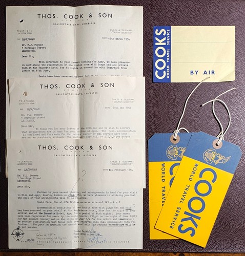 1954 Thos. Cook & Son Travel Ephemera Collection - Leicester Travel Agency - Picture 3 of 3