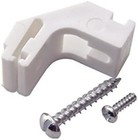 5 HARRISON DRAPE CURTAIN TRACK BRACKETS White silver drape rail supports W1960