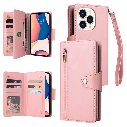 Flip Leather Phone Case for iPhone 17 12 13 14 Pro XS Max XR 8 7 16 Wallet Cover - Picture 2 of 17