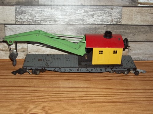 American Flyer 42597 Operating Crane Car Large Text - Picture 2 of 11
