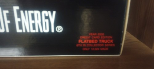 2000 Texaco Credit Car Edition Flatbed Truck With Sound, Lights Load Never Used - Picture 8 of 9