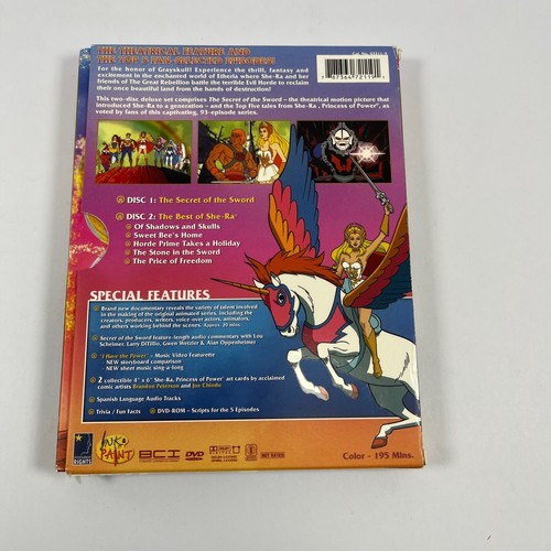 The Best of She-Ra Princess of Power (DVD, 2006, 2-Disc Set) BCI - Foto 3 di 7
