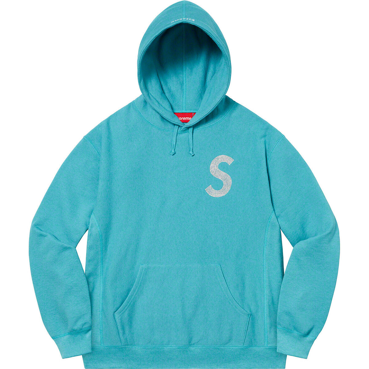 Supreme Swarovski S Logo Hooded Sweatshirt FW21 (FW21SW40) Men's