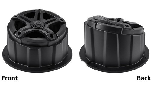 PAIR CFL 6.5'' Speaker Pods Enclosures Mount Overhead ATV Polaris Can Am 6 1/2" - Picture 8 of 9