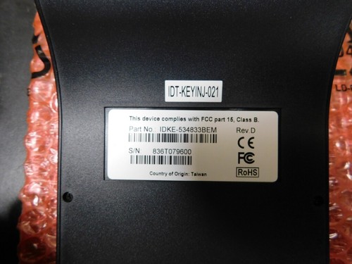 IDTECH SecureKey M Series Encrypted Keypad w/ Magstripe Reader -- IDKE-534833BEM - Picture 3 of 4