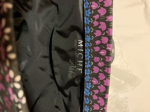 Miche Prima Shell Abbie -faux leather Black & Floral New - Picture 7 of 9