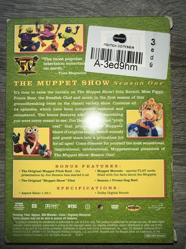 The Muppet Show - First Season 1 One (DVD, 2005, 4 Disc, Special Edition) - Picture 2 of 2