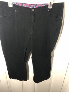 Womans-Black-Capri-Pants-Size-18-Basic-Editions-Brand
