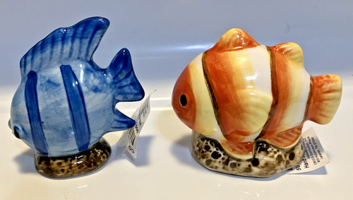 NEU Cracker Barrel Mini Salz Pfeffer Tropische Fische - Bild 3 von 6