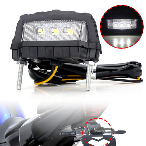 2X 3 LED License Number Plate Lights Lamp Truck SUV Trailer Lorry Motorcycle 12V - Picture 5 of 14