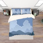 3D Mountain Sky Abstract Quilt Cover Set Bedding Sets Pillowcases Queen