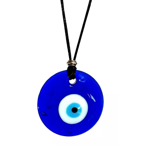 Evil Eye Halskette großer Anhänger Nazar Schutz Kordel Glas Kabbala Türkisch - Bild 5 von 12