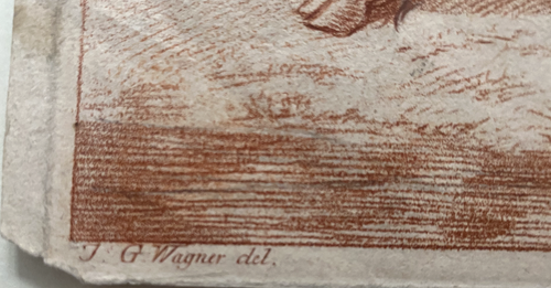 Röteldruck Esel Vieh Bäuerin Aquatinta Monogrammist CH nach J G. Wagner 1790 - 第 4/6 張圖片