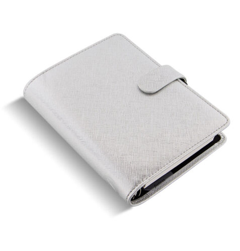 Filofax Saffiano Metallic Pocket Organizer Silver - 028755 - Picture 2 of 4