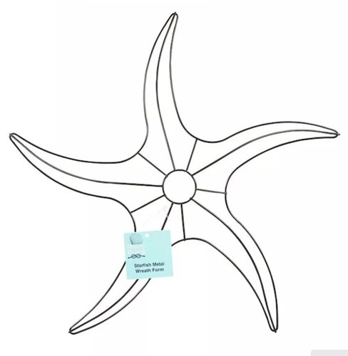 SEESTERN 15" Metall Kranz Rahmen Form Zum Selbermachen Deko Netz Sackleinen Strand Haus Ufer NEU - Bild 9 von 12