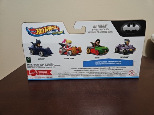 2024 Hot Wheels Racer Verse Batman 4 Pack Harley Q + Robin Catwoman First App. - Picture 7 of 8