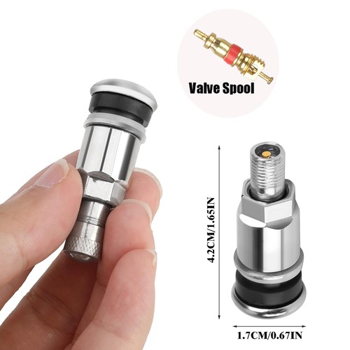 Felgenventile für Audi Alufelgen 4 Stück Ventil Felgen Reifen Schwarz Metall - Bild 15 von 20