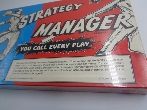 Strategy Manager Baseball Spiel neu versiegelt Robert McGuffin Ramsey Produkt - Bild 2 von 3