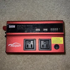Maxpart 500w 12V Smart Power Inverter Only No Cords