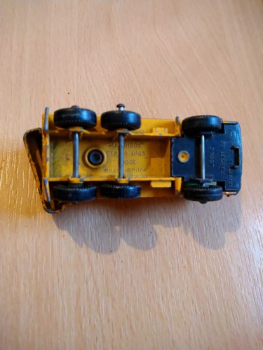MATCHBOX SERIES NO 63 DODGE CRANE TRUCK playworn - Picture 5 of 5