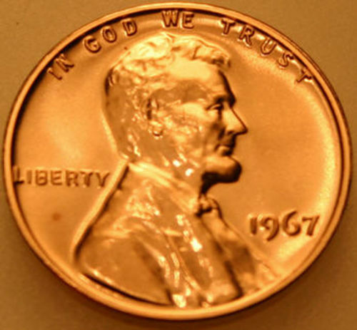 1965 BU Red SMS Lincoln Cent Special Mint Set