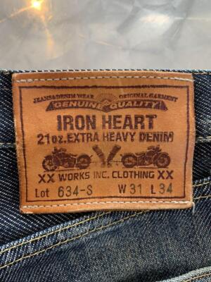 IRON HEART Ｗ31 Ｌ34 Iron Heart 634S 21oz selvedge denim straight W31 L34 | eBay