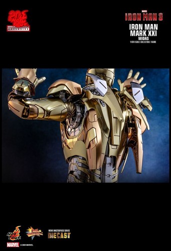 NEW Hot Toys MMS586-D36 Iron Man 3 MARK XXI 21 (MIDAS) 1/6 SCALE FIGURE IN STOCK - Picture 9 of 12