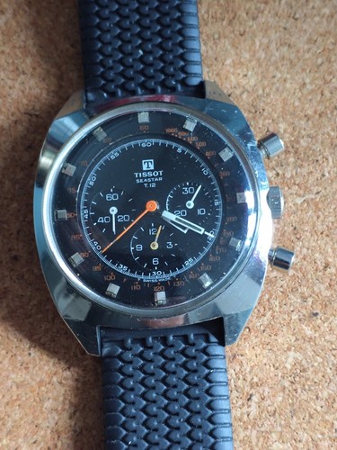 Vintage Tissot Seastar Swiss T12 Large Chronograph Herren Armbanduhr - schön