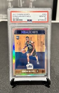 2017 Donovan Mitchell /199 Silver Holo Panini NBA Hoops #263 Cleveland