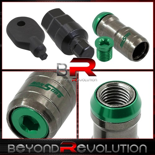 Godsnow JDM 20PCS Open End Lug Nuts M12 X 1.5MM Gunmetal Green + Key - Picture 2 of 3