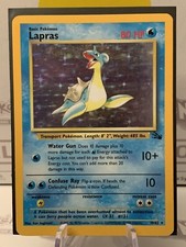 Lapras Fossil 10/62 Holo Unlimited Rare Moderate Play MP C11