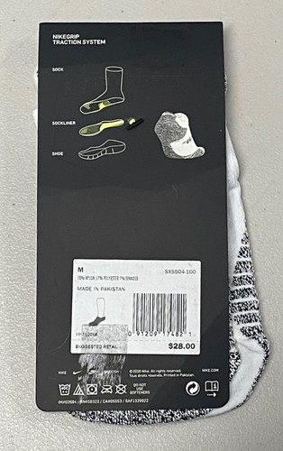 NIKE GRIP LIGHTWEIGHT NO SHOW ANTI SLIP TRACTIONS  SOCKS MEN 6-8 WOMEN 6-10 - Picture 2 of 5